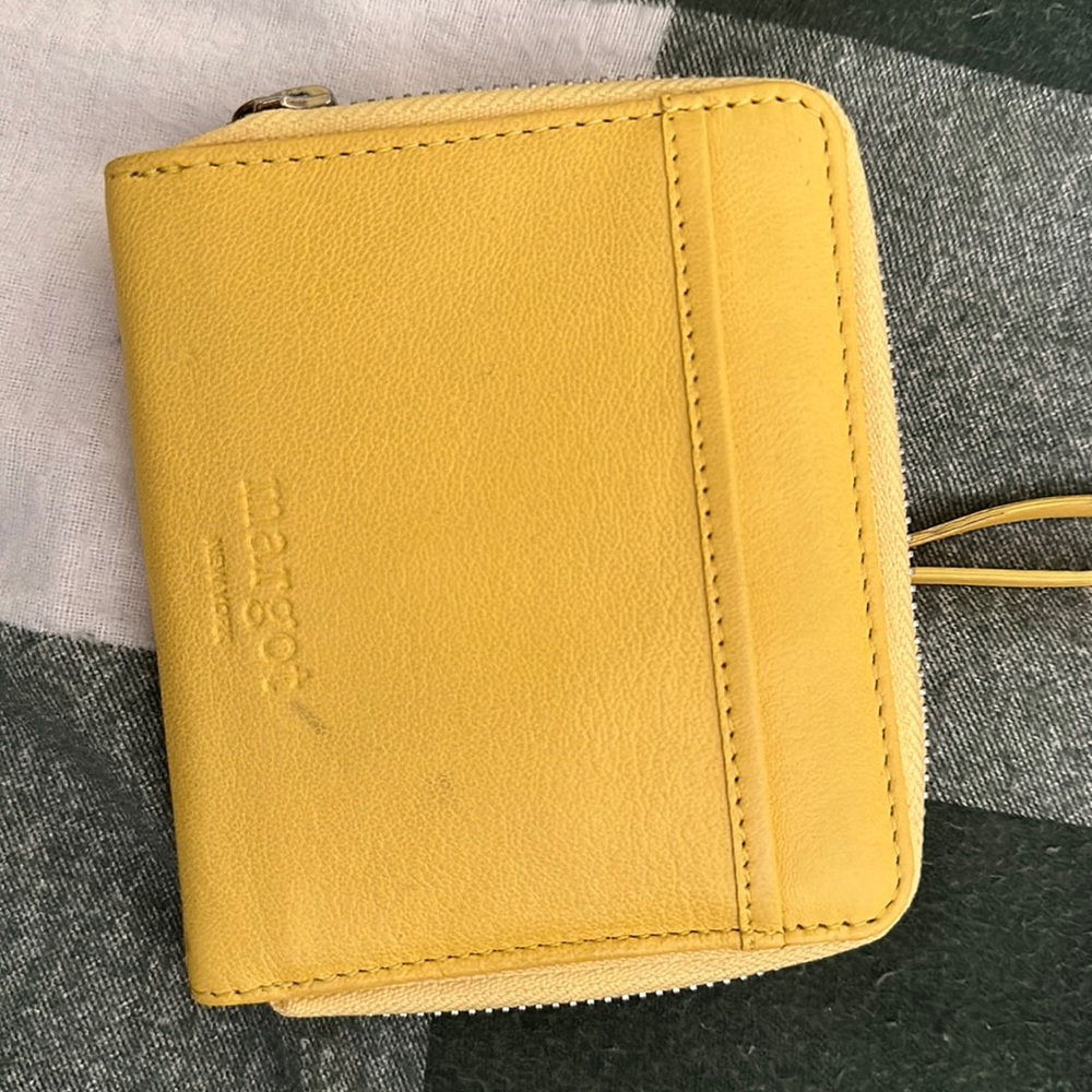 Small yellow wallet